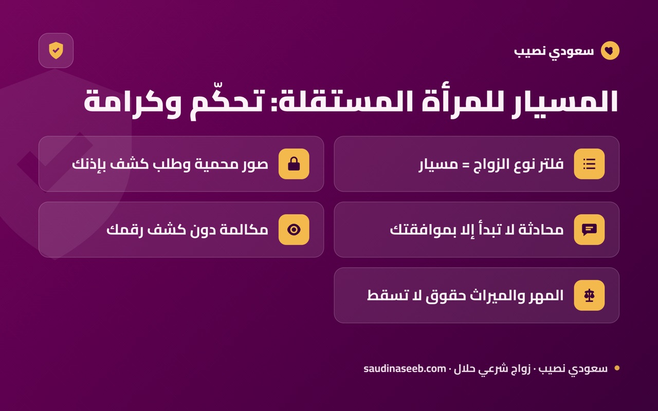 المسيار للمرأة المستقلة: تحكّم وكرامة