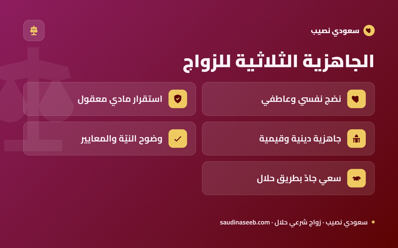 الجاهزية الثلاثية للزواج