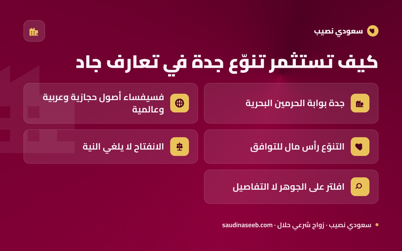 كيف تستثمر تنوّع جدة في تعارف جاد