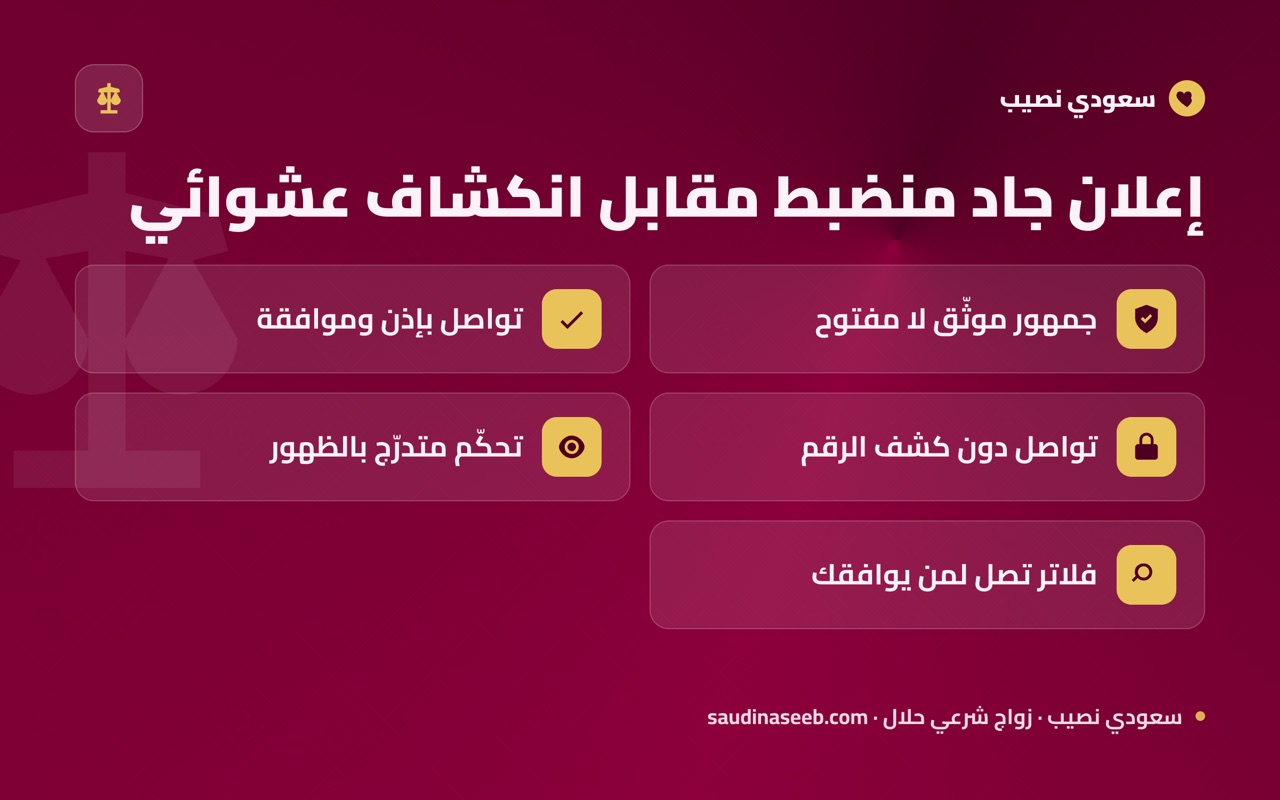 إعلان جاد منضبط مقابل انكشاف عشوائي