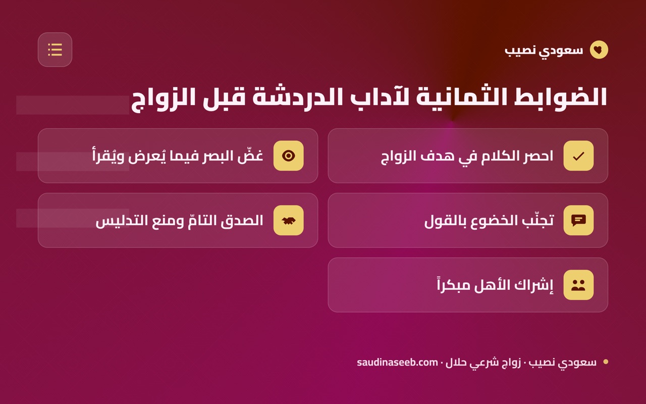الضوابط الثمانية لآداب الدردشة قبل الزواج