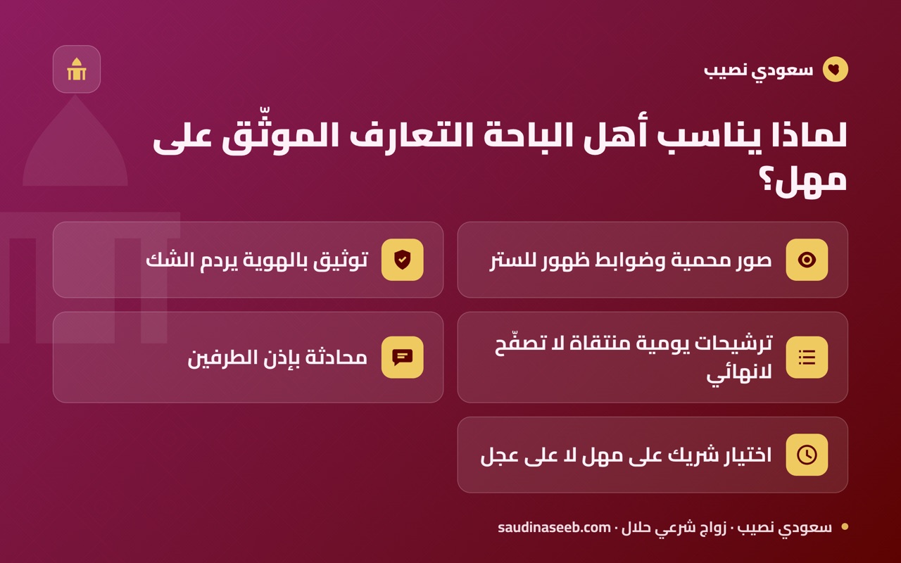 لماذا يناسب أهل الباحة التعارف الموثّق على مهل؟