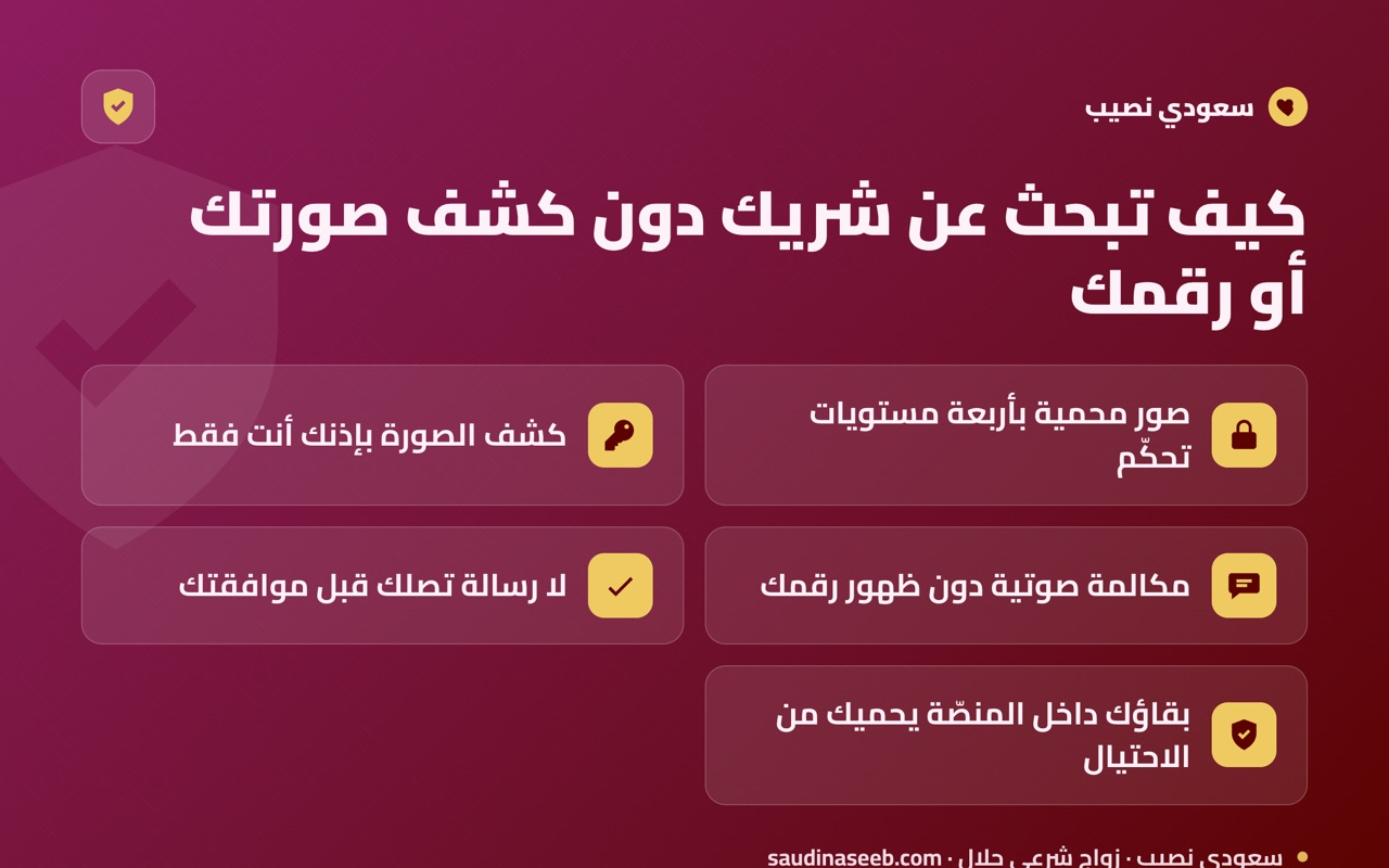 كيف تبحث عن شريك دون كشف صورتك أو رقمك