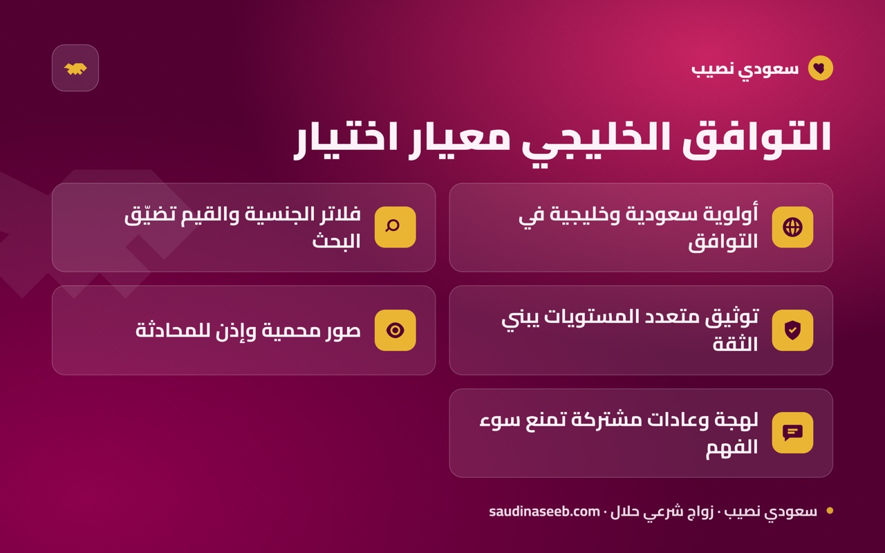 التوافق الخليجي معيار اختيار