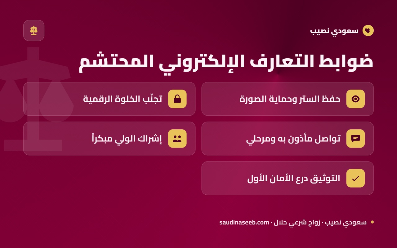 ضوابط التعارف الإلكتروني المحتشم