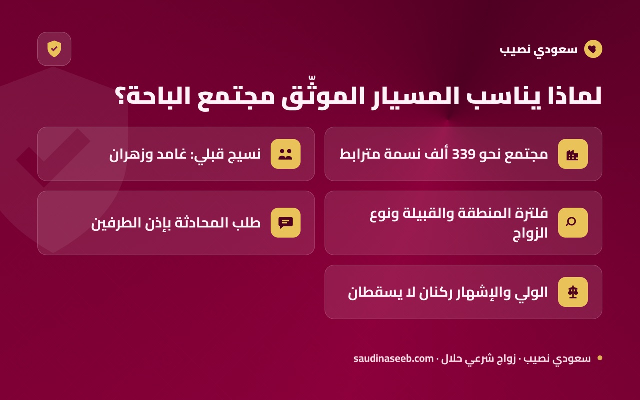 لماذا يناسب المسيار الموثّق مجتمع الباحة؟