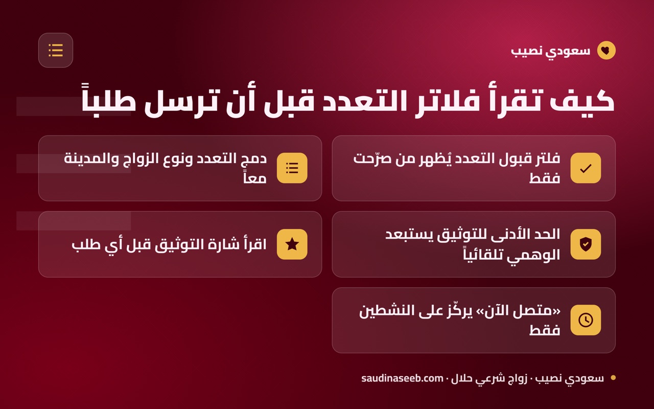 كيف تقرأ فلاتر التعدد قبل أن ترسل طلباً