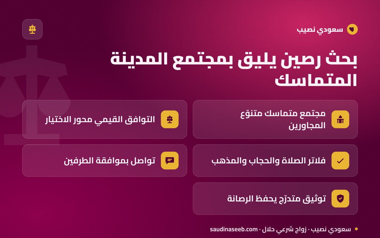 بحث رصين يليق بمجتمع المدينة المتماسك