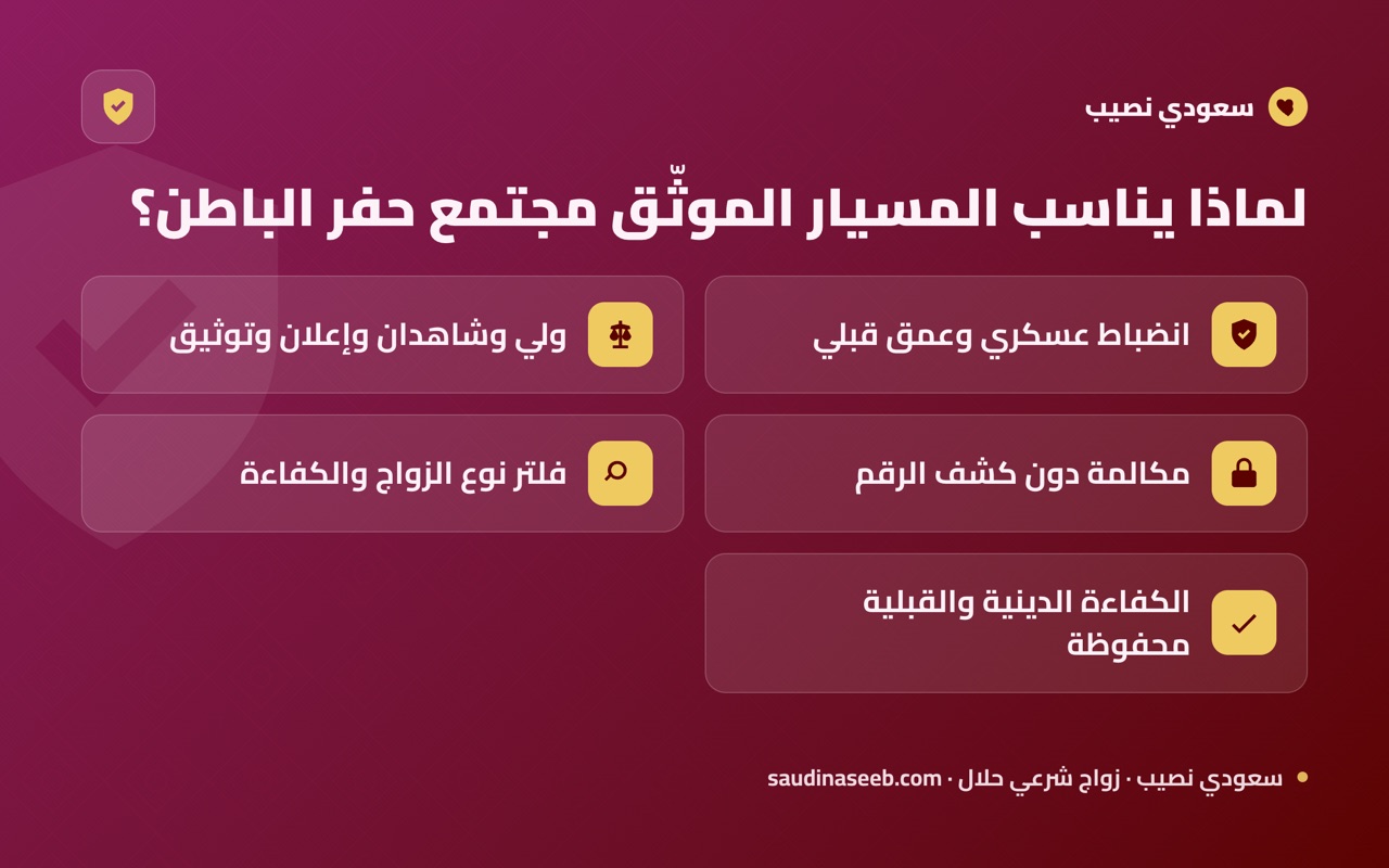 لماذا يناسب المسيار الموثّق مجتمع حفر الباطن؟
