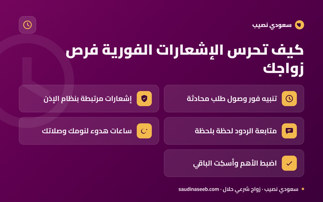 كيف تحرس الإشعارات الفورية فرص زواجك