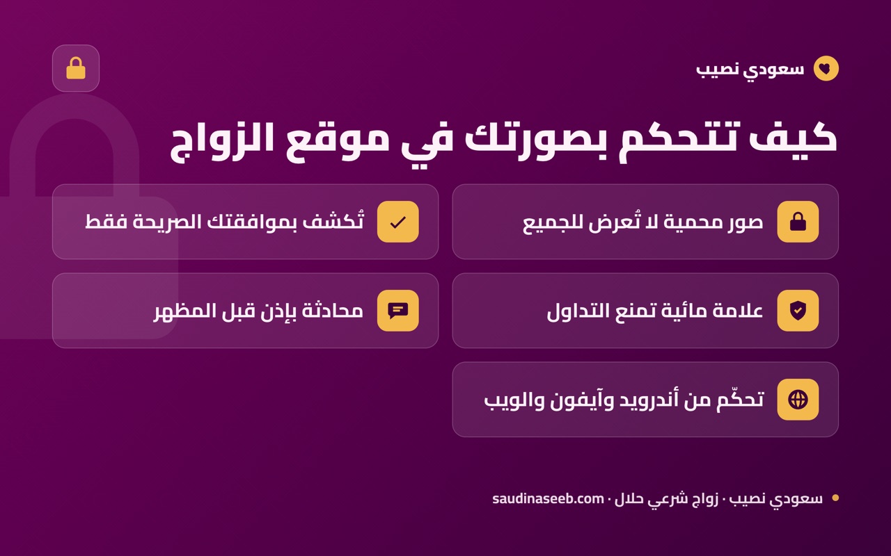 كيف تتحكم بصورتك في موقع الزواج