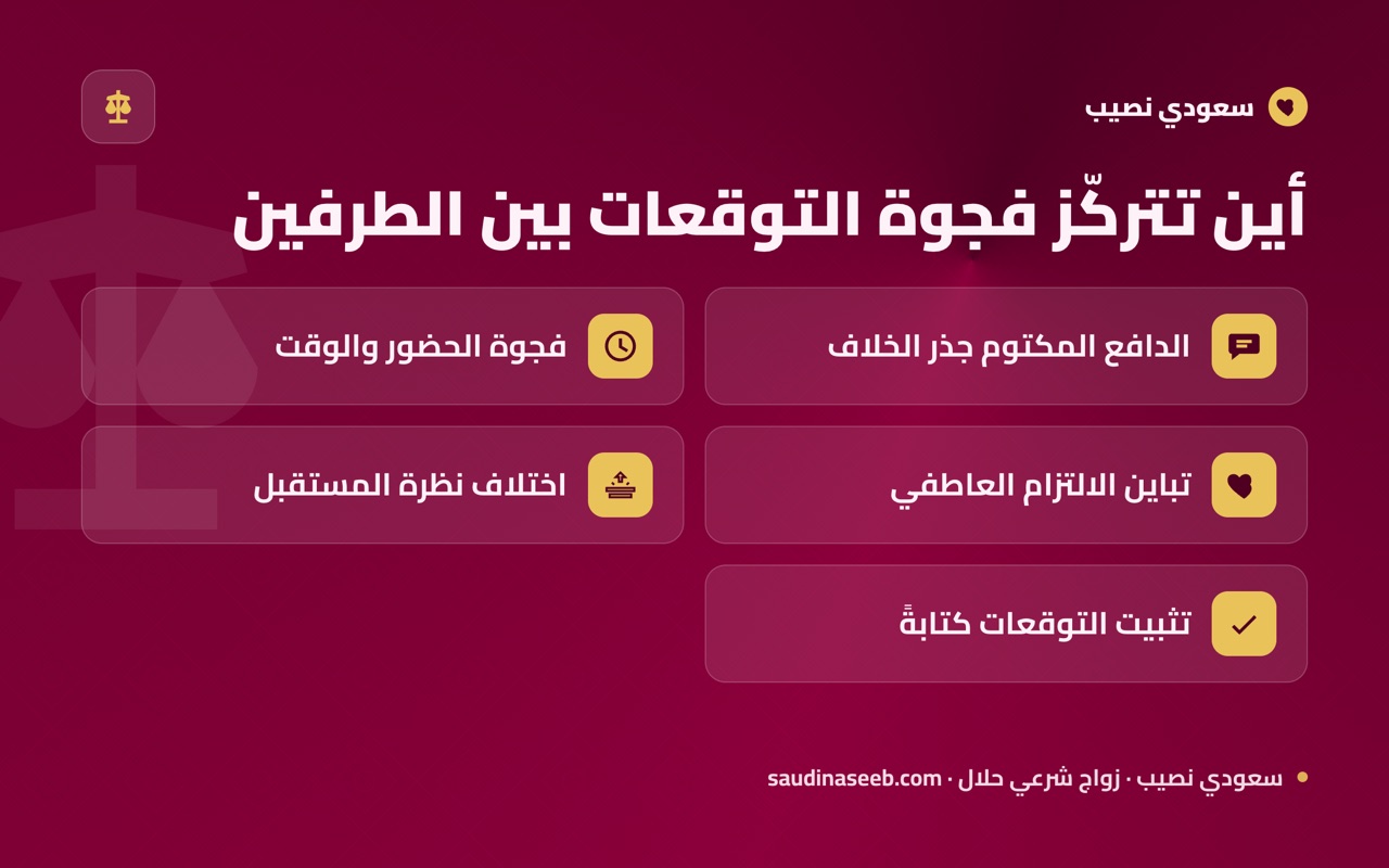 أين تتركّز فجوة التوقعات بين الطرفين