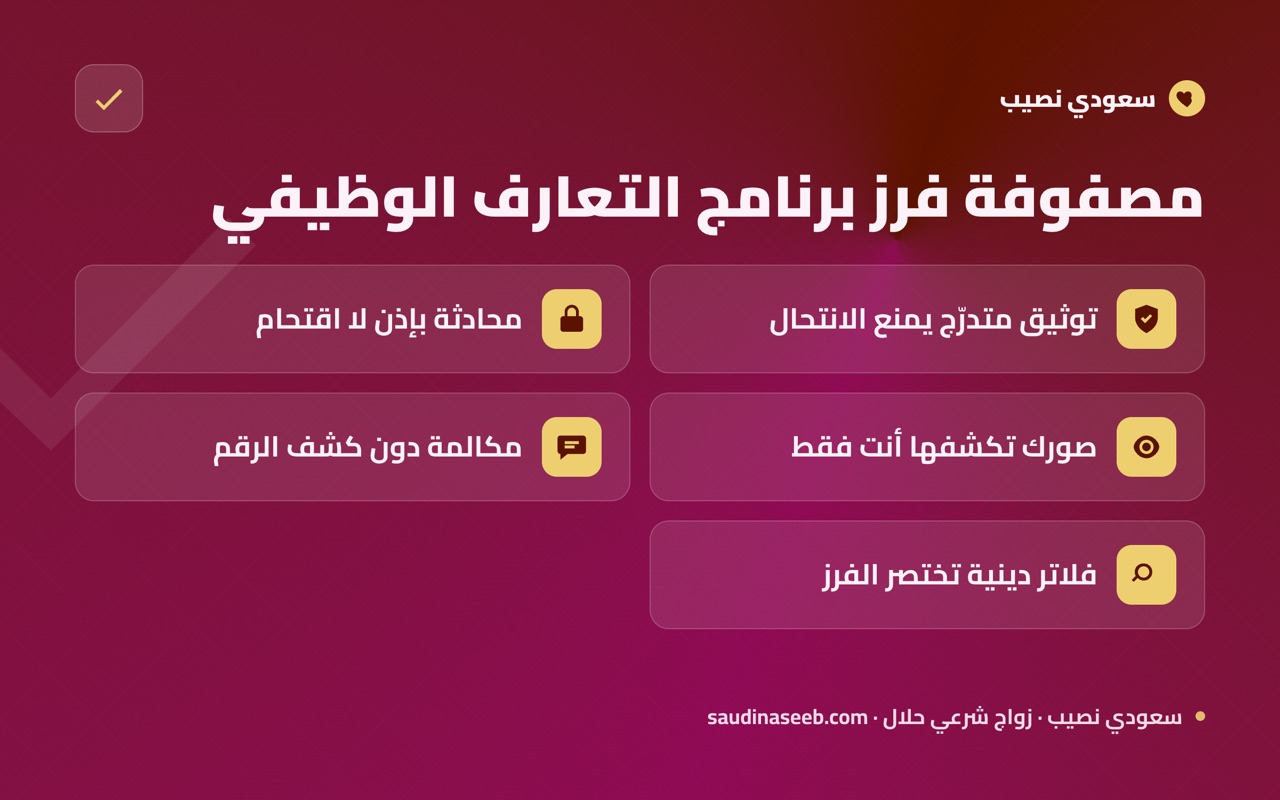 مصفوفة فرز برنامج التعارف الوظيفي