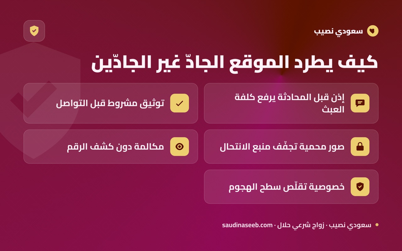كيف يطرد الموقع الجادّ غير الجادّين