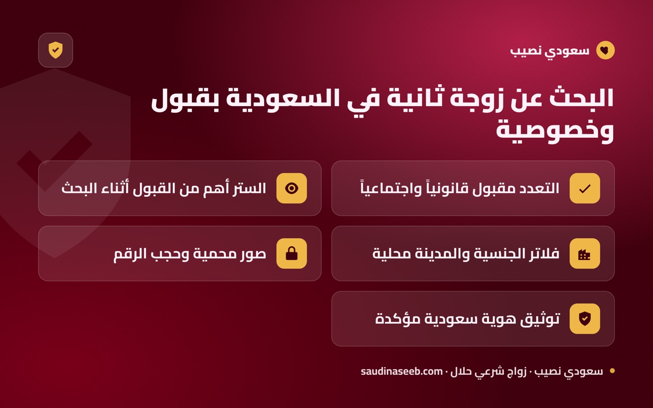 البحث عن زوجة ثانية في السعودية بقبول وخصوصية