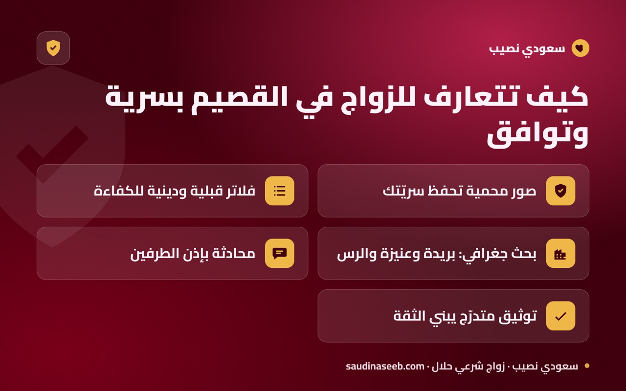 كيف تتعارف للزواج في القصيم بسرية وتوافق
