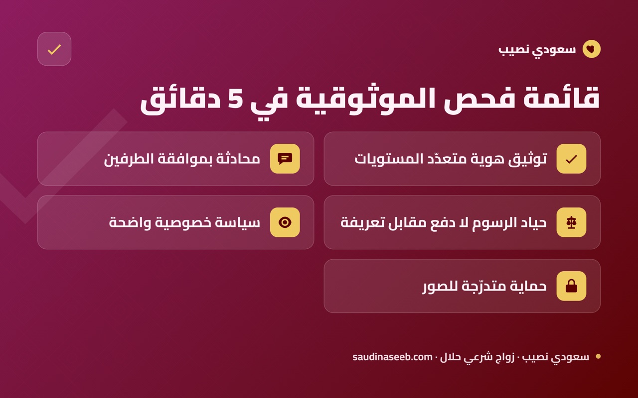 قائمة فحص الموثوقية في 5 دقائق