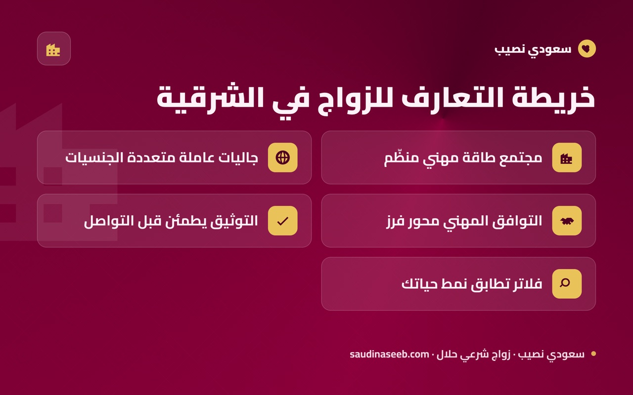 خريطة التعارف للزواج في الشرقية